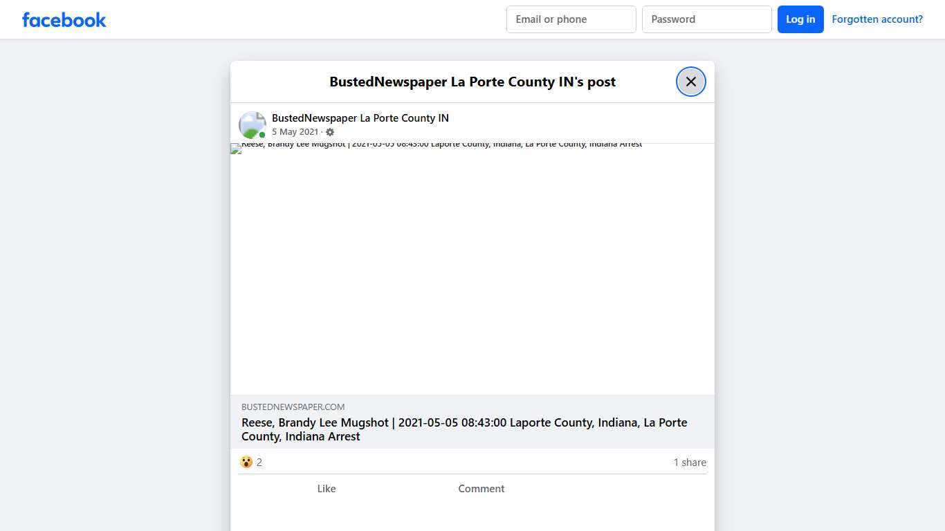 BustedNewspaper La Porte County IN Facebook